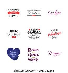 Romance lettering set