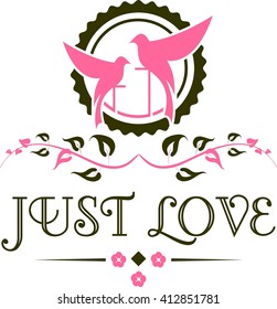 Romance Logo Illustration and Logo Template
