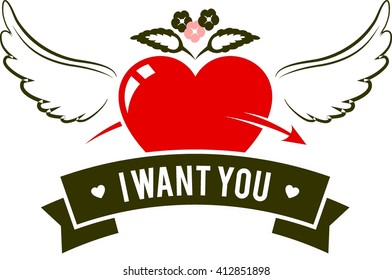 Romance Logo Illustration and Logo Template

