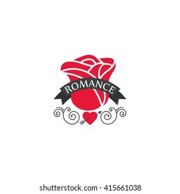 Romance Logo Illustration and Logo Template
