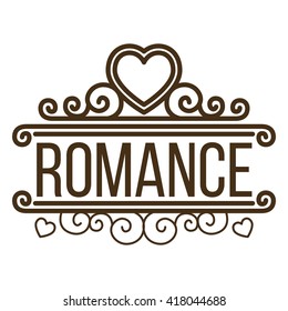 Romance Logo Illustration and Logo Template