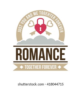 Romance Logo Illustration and Logo Template