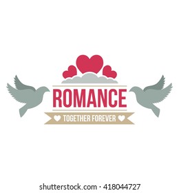 Romance Logo Illustration and Logo Template