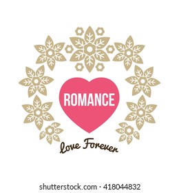 Romance Logo Illustration and Logo Template