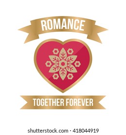 Romance Logo Illustration and Logo Template