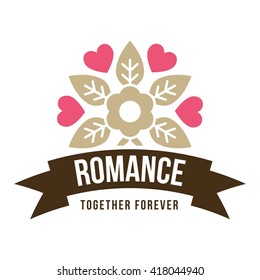 Romance Logo Illustration and Logo Template