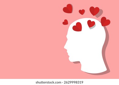 romance. love. falling in love. vector