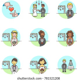 Romance- Multicolor Icon Set