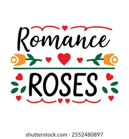 "Romance Roses Day" feiert Liebe mit romantischer Typografie, Rosenmotiven und eleganten Designs, perfekt für Grußkarten, Geschenke und herzliche Dekorationen.