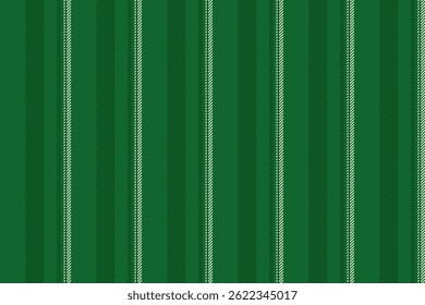 Romance seamless texture lines, fashioned vertical vector textile. Vibrant pattern background stripe fabric in green and dark colors palette.