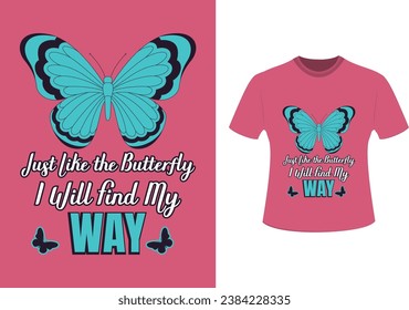 Romance slogan with the butterfly on wild pink flowers background