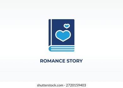 ROMANCE HISTÓRIA vetor, ícone ou logotipo sinal símbolo isolado ilustração