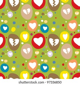 Romance and tragedy theme in seamless background pattern