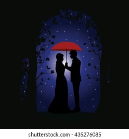 Romance under the Stars, Vector illustrations