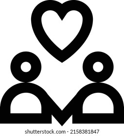 Ilustración de Romance Vector sobre un fondo transparente.Símbolos de calidad premium.Icono vectorial de trazo para el diseño de concepto y gráfico.