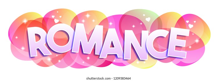 Romance word vector banner