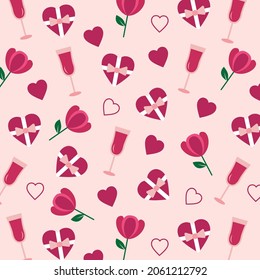 Romanctic Love Ornament Pattern Symbol Vector