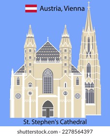 Romanesque Towers on the west front, with the Giant's Door of St. Stephen's Cathedral, Vienna
