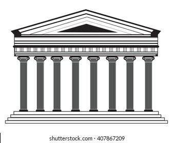 Greek Temple Drawing Images Stock Photos Vectors Shutterstock