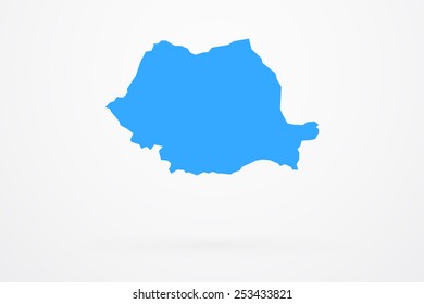 Romania Country Vector Map