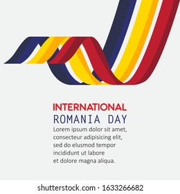 romania day vector concept template design illustrator
