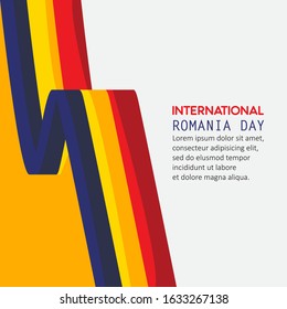 romania day vector concept template design illustrator
