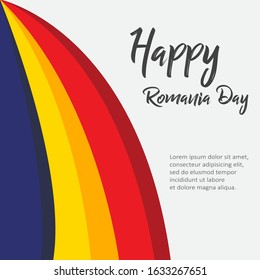 romania day vector concept template design illustrator