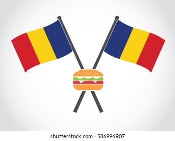 Romania Emblem Burger