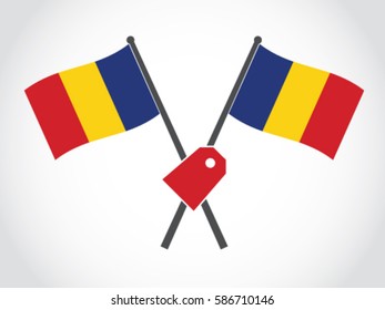 Romania Emblem Label