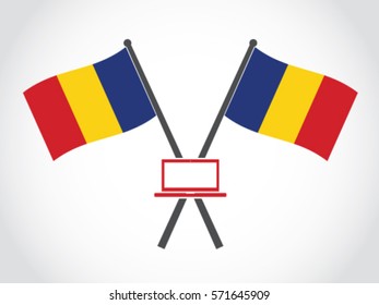 Romania Emblem Laptop