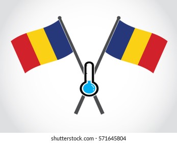 Romania Emblem Low Temperature 