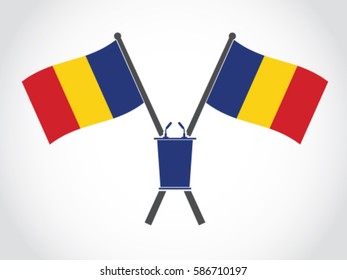 Romania Emblem Podium