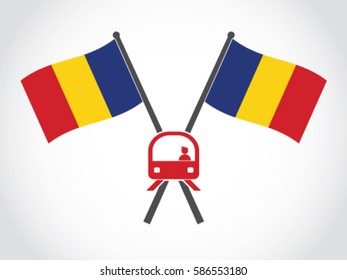 Romania Emblem Train Subway