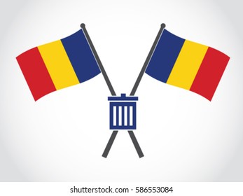 Romania Emblem Trash Management