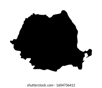 Romania, Europe Countries Map Vector Icon Template Illustration Design