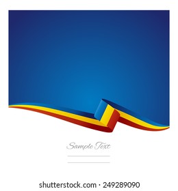 Romania flag background vector