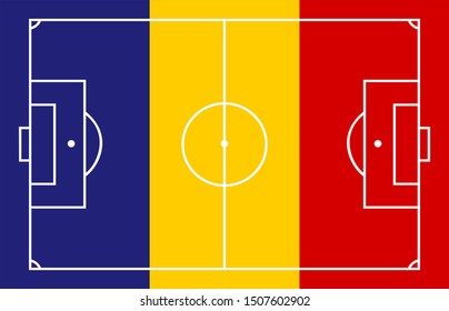 Romania flag football plan board