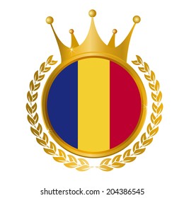  Romania flag frame