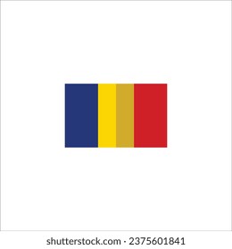 Romania flag icon vector illustration