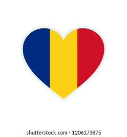 Romania flag. Romania love flag