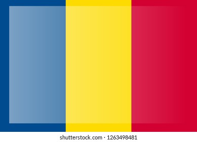 Romania flag, official colors and proportion correctly. National Romania flag.