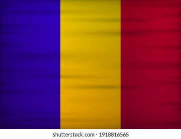 Romania flag realistic flag. Made in Romania. Vector illustration.