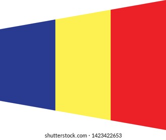 Romania flag. Simple vector Romania flag