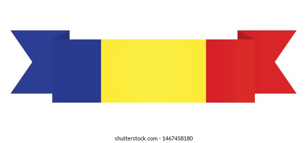 Romania flag. Simple vector Romania flag
