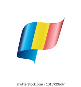 Romania flag, vector illustration
