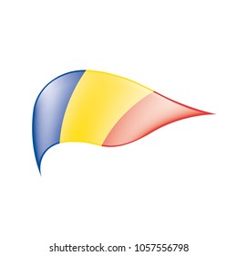 Romania flag, vector illustration