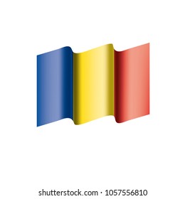 Romania flag, vector illustration