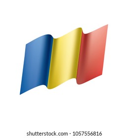 Romania flag, vector illustration