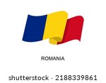 Romania flag vector. Romanian flag on white background. Vector illustration eps10