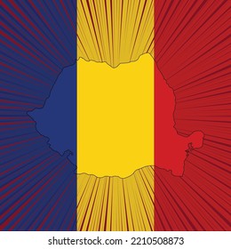 Romania Great Union Day Map Design